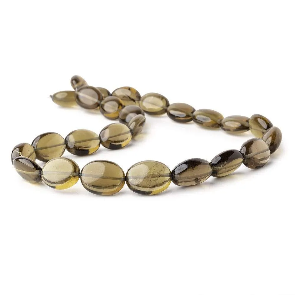 15x12-20x15mm Olive Quartz Plain Nugget Beads 17 inch 25 pieces AA