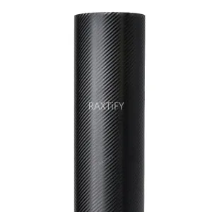 3D Matte Black Carbon Fiber Vinyl Wrap