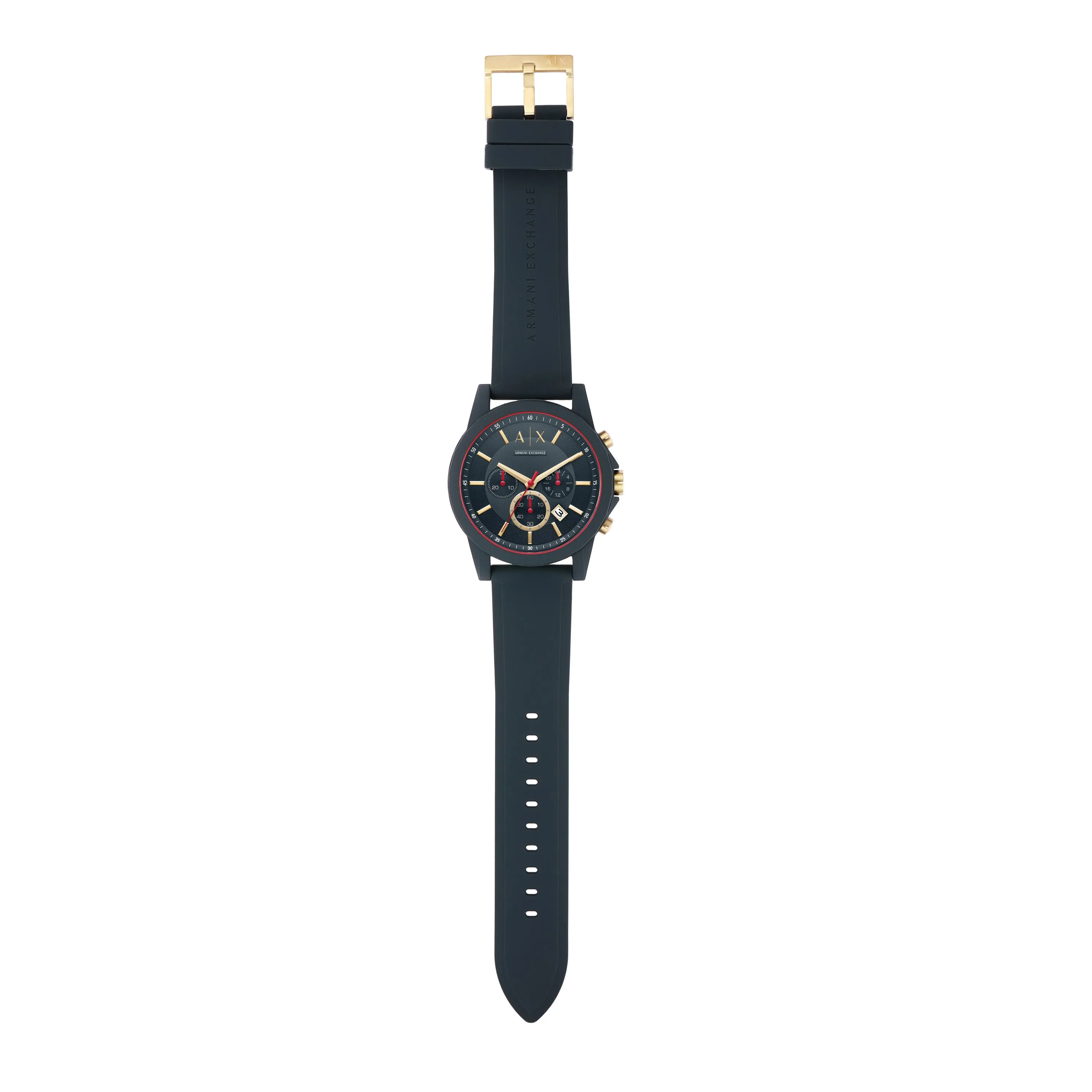 Armani Exchange Blue Silicone Chronograph Watch AX1335