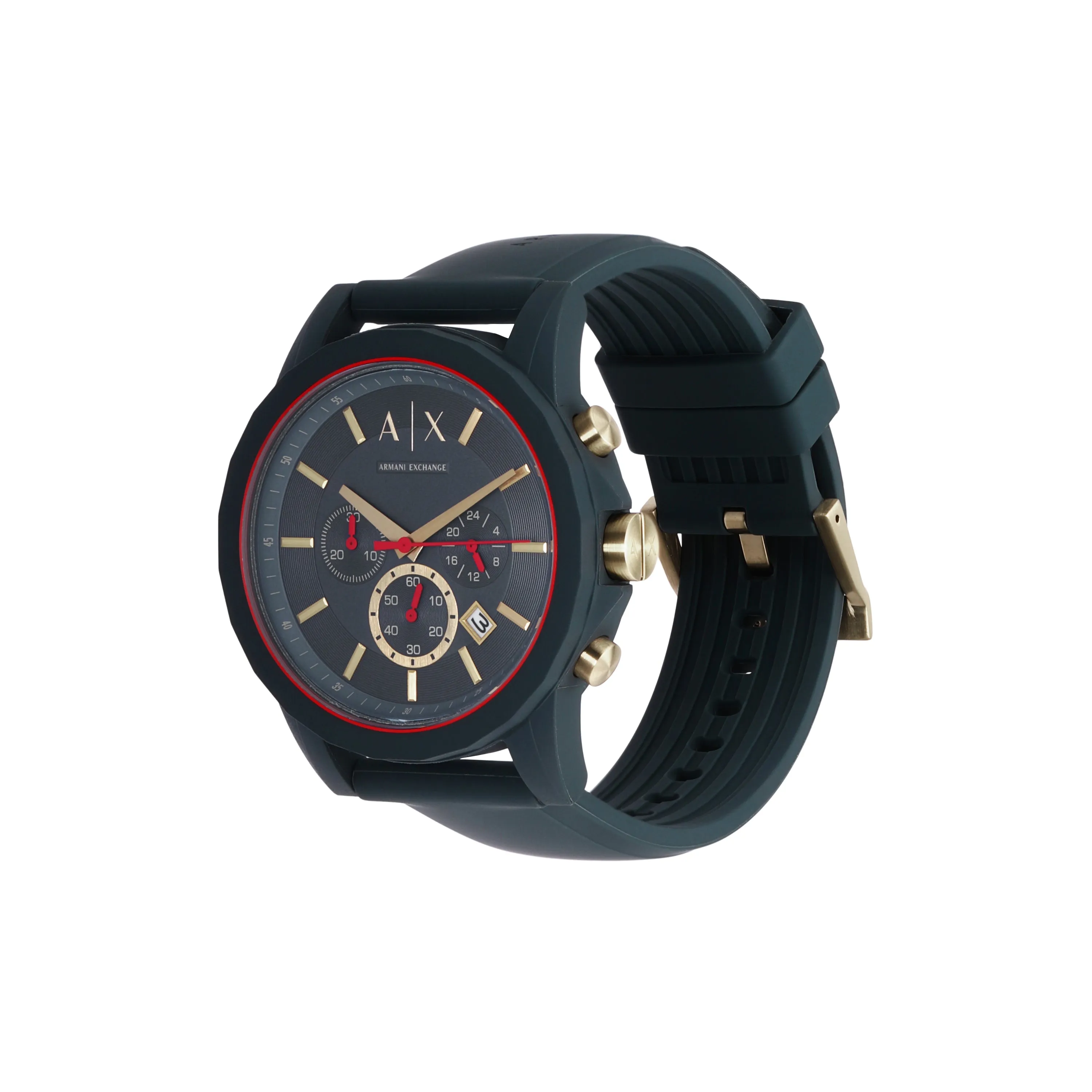 Armani Exchange Blue Silicone Chronograph Watch AX1335
