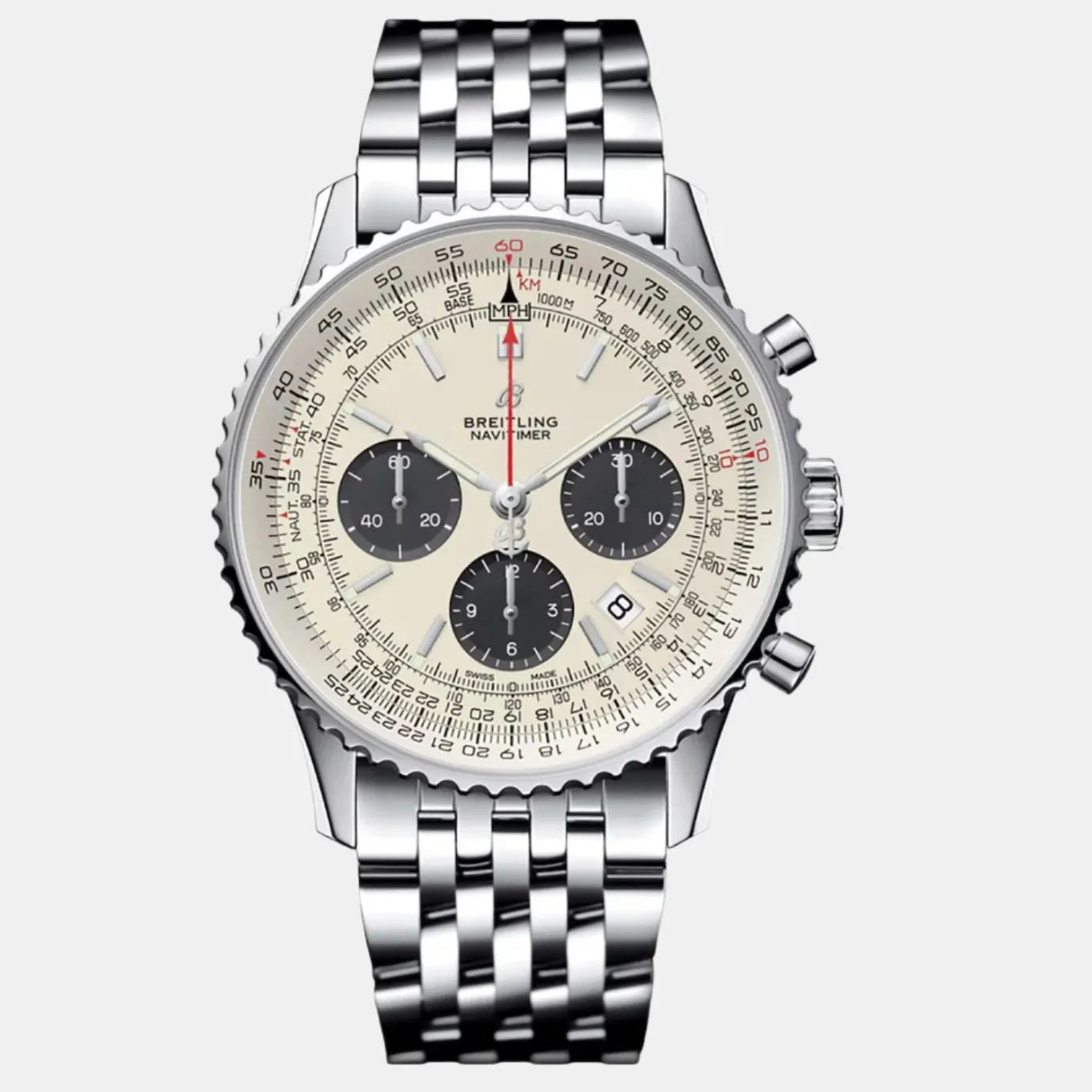Breitling Navitimer B01 Chronograph Stainless Steel Automatic Men's Watch AB0121211G1A1