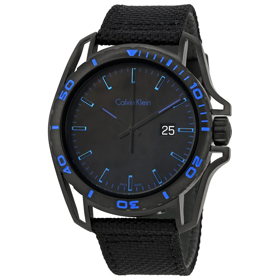 Calvin Klein Earth Black Dial Men's Watch K5Y31YB1