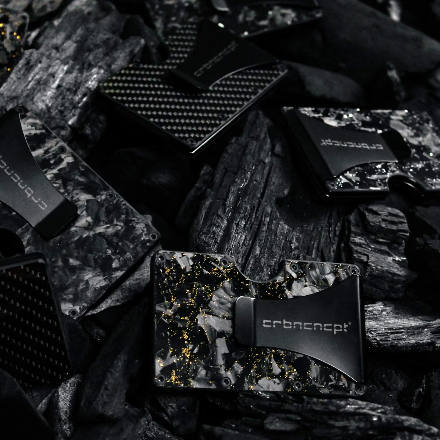 Carbon Fiber Kartenetui mit Geldscheinklammer