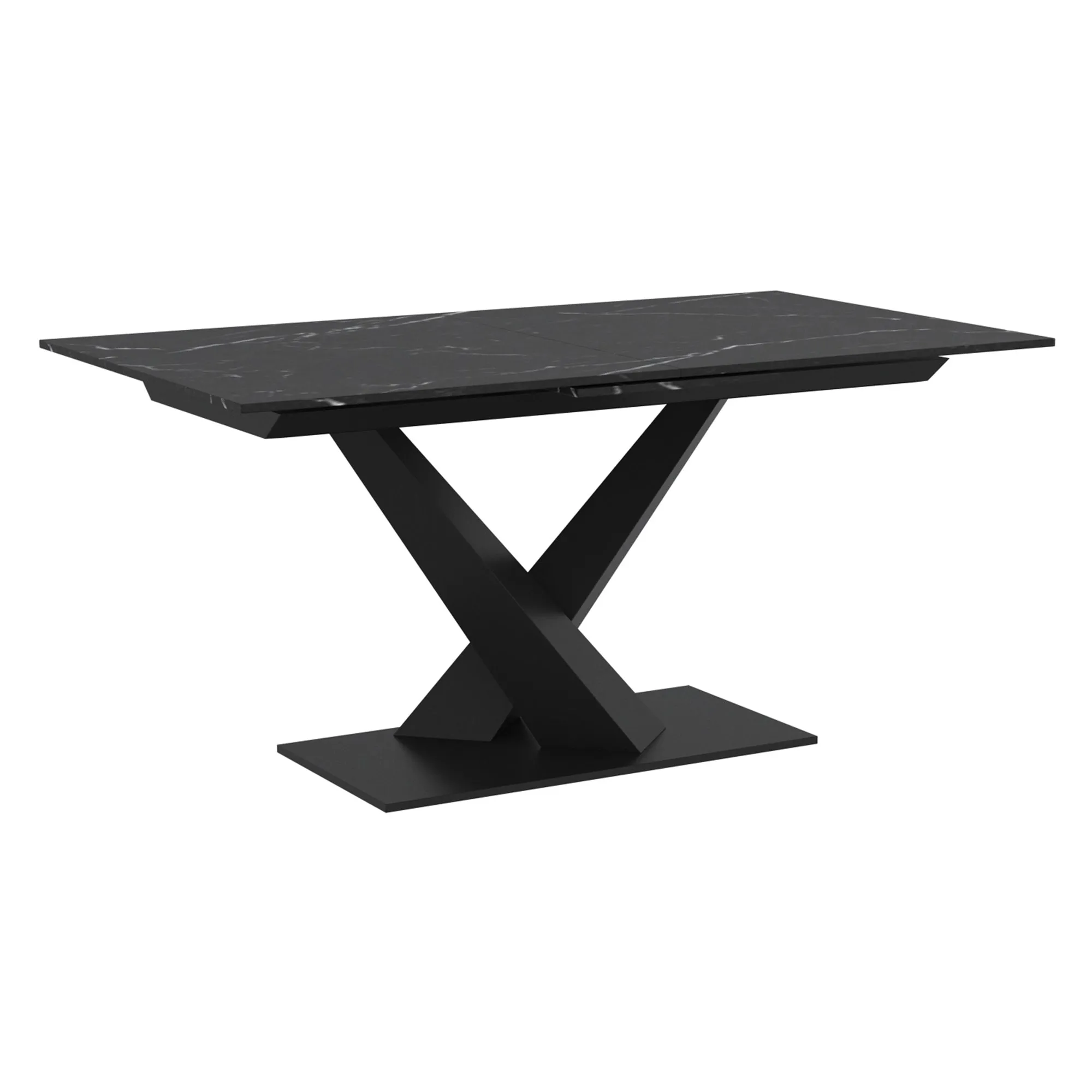 Extendable Rectangular Dining Table Julius Black