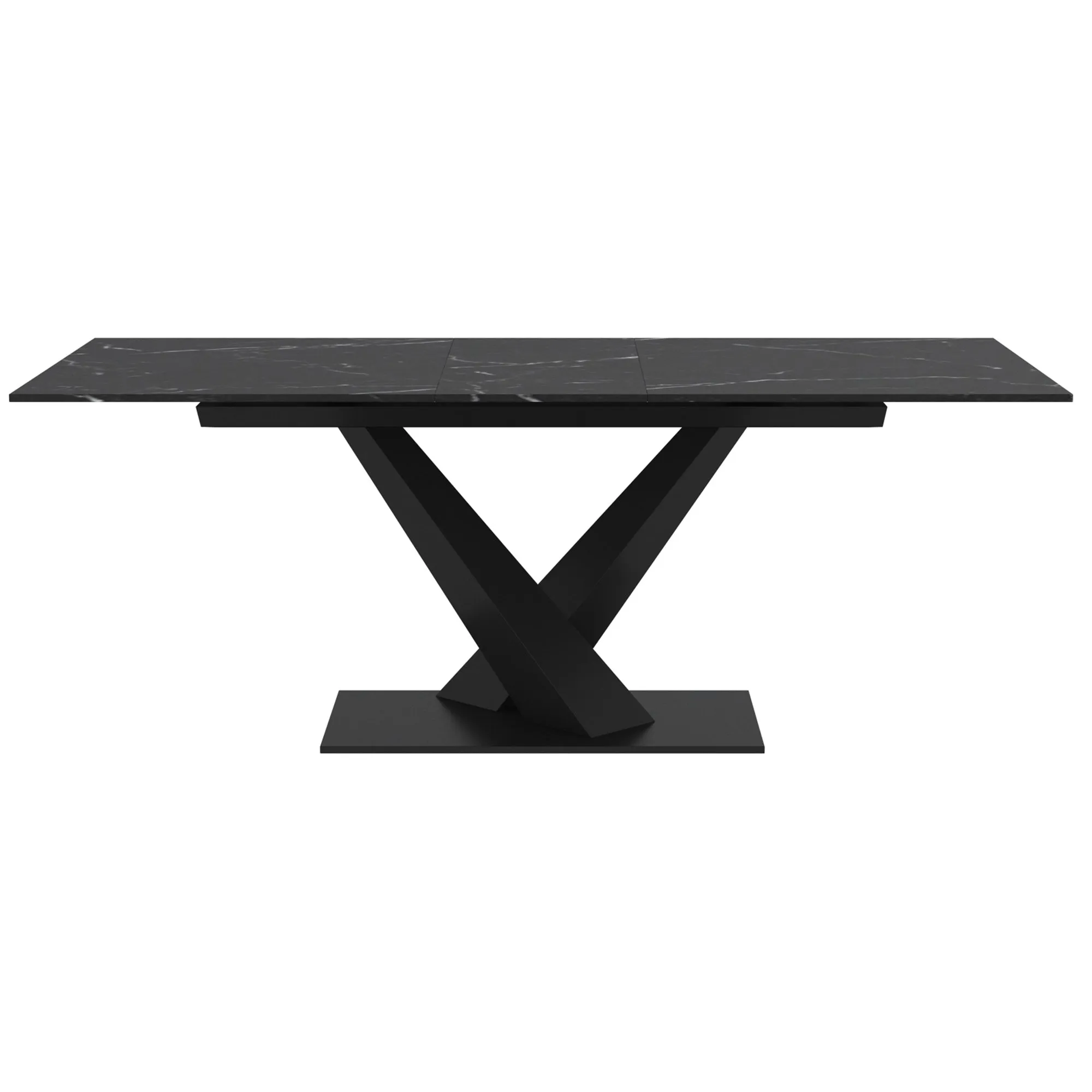Extendable Rectangular Dining Table Julius Black