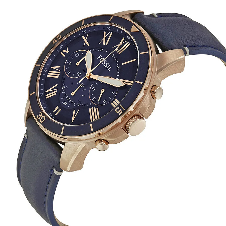 Fossil Grant Sport Chronograph Blue Dial Men's Watch FS5237