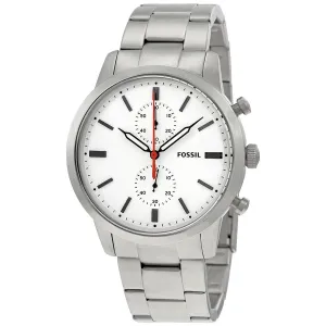 Fossil Townsman Chronograph White Dial Men's Watch FS5346
