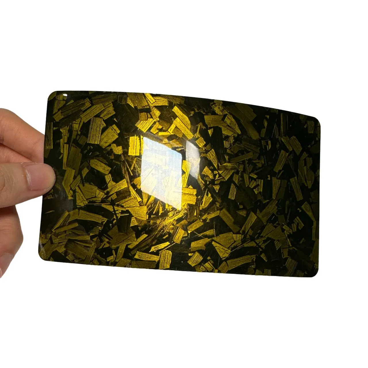 Gloss Camouflage Black Gold Forged Carbon Vinyl Wrap