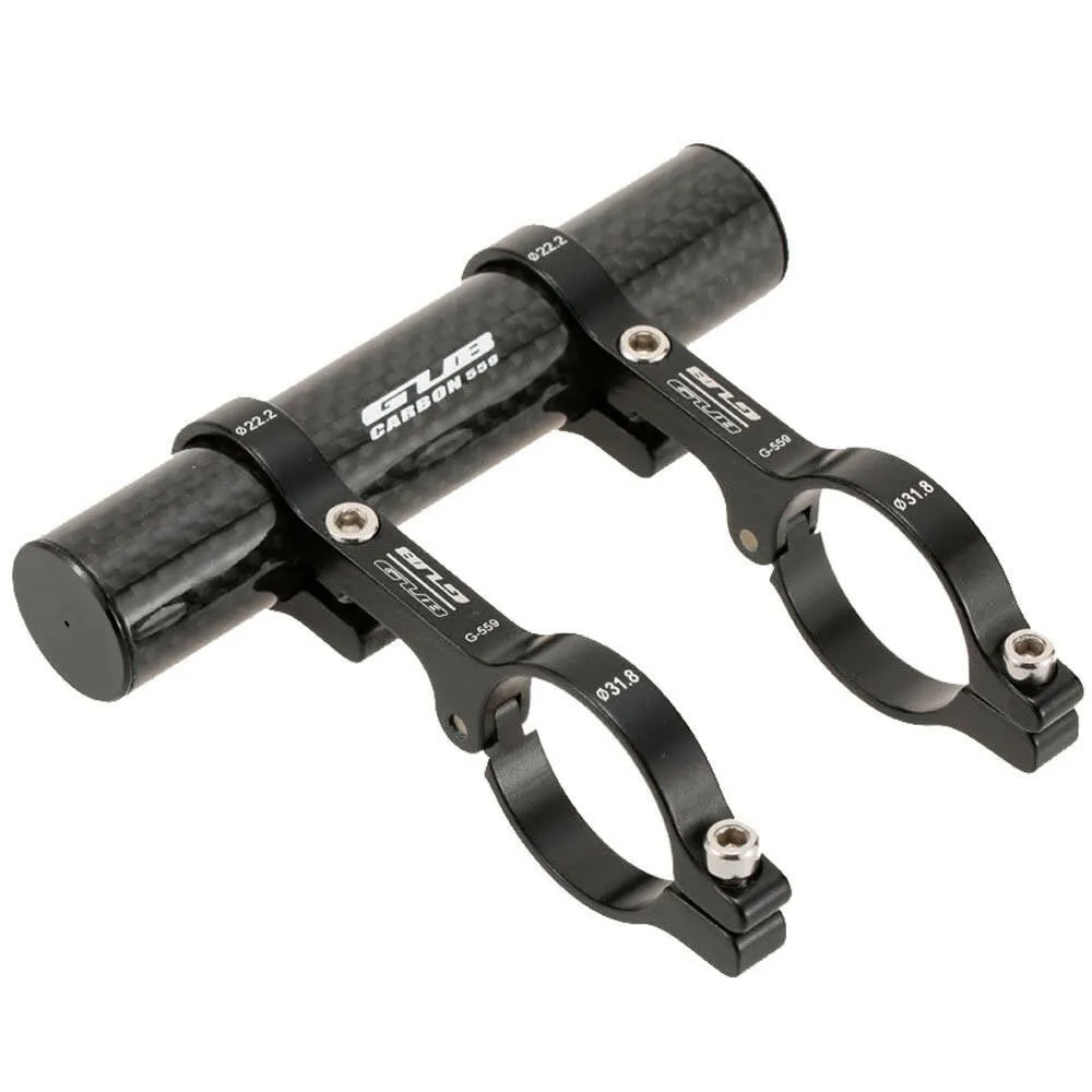 GUB 31.8MM Double Handlebar Extension Mount Carbon Fiber Extender Holder