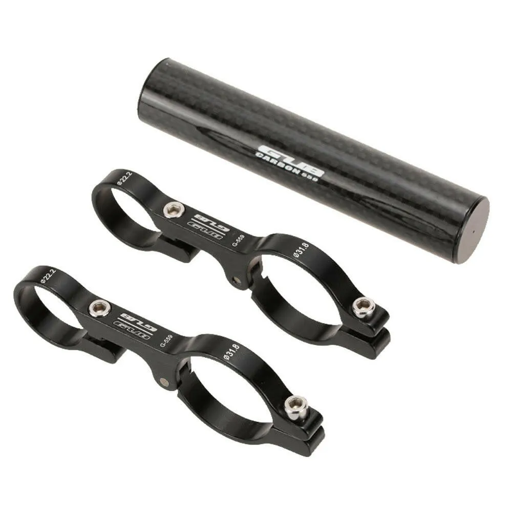 GUB 31.8MM Double Handlebar Extension Mount Carbon Fiber Extender Holder
