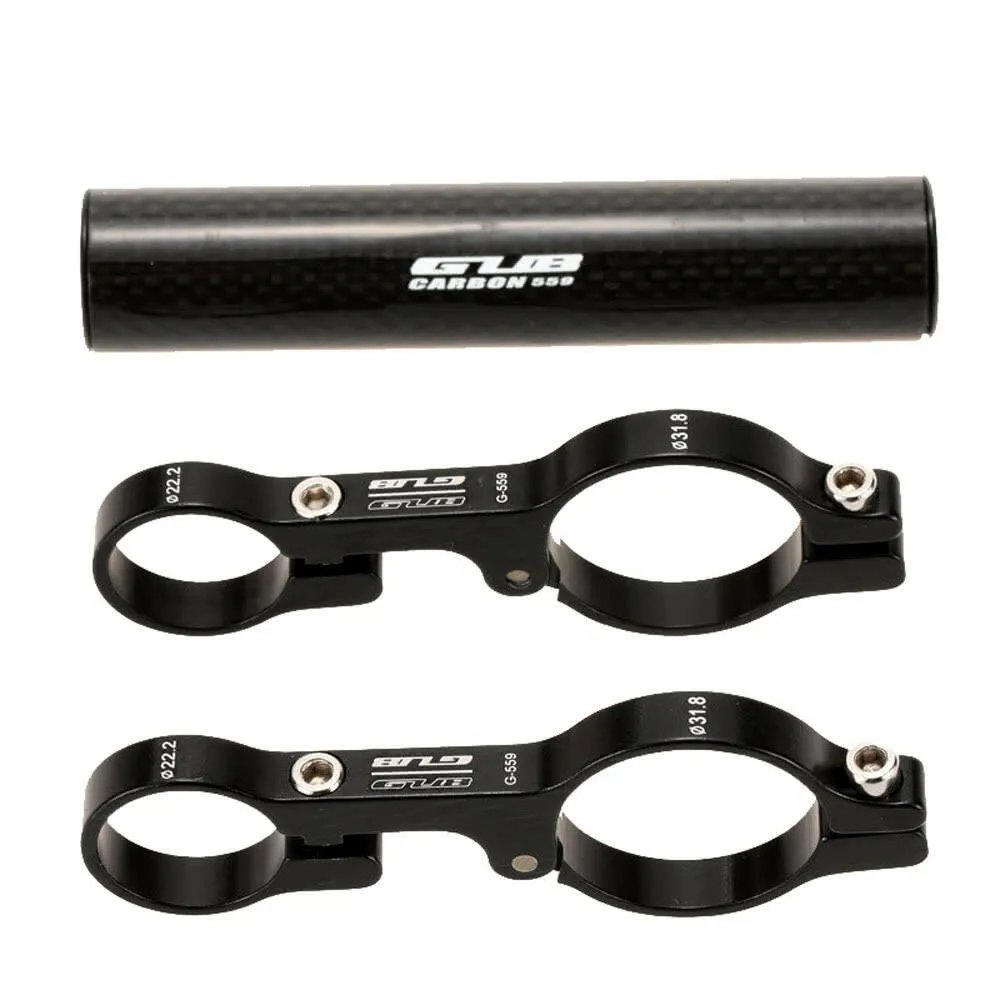 GUB 31.8MM Double Handlebar Extension Mount Carbon Fiber Extender Holder