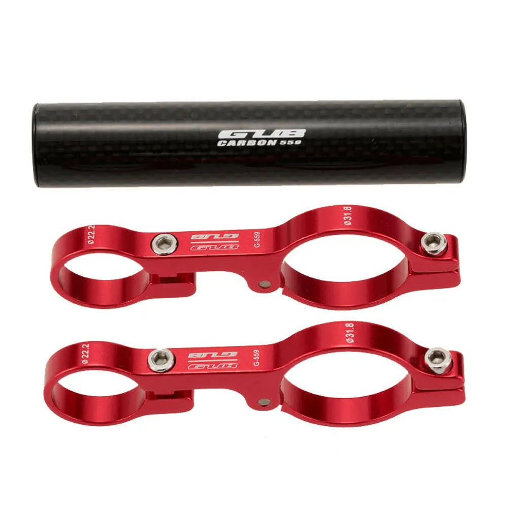 GUB 31.8MM Double Handlebar Extension Mount Carbon Fiber Extender Holder