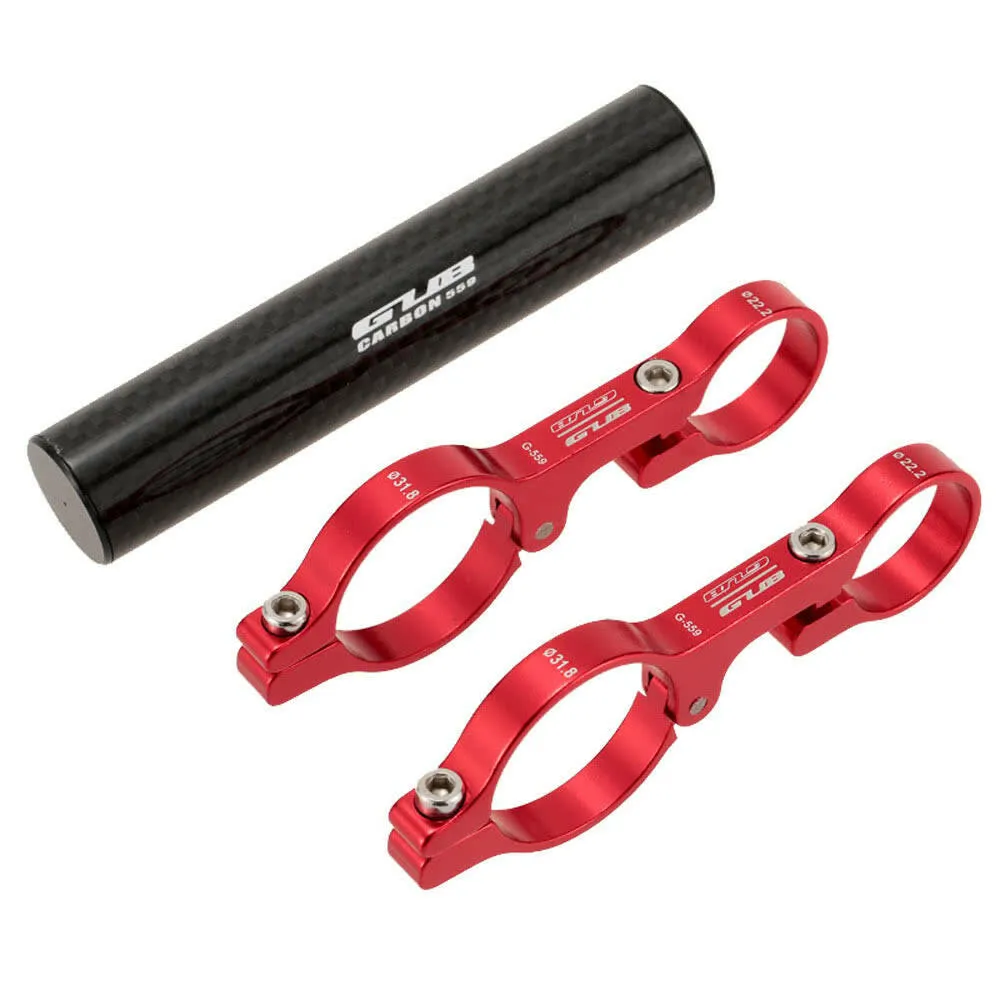 GUB 31.8MM Double Handlebar Extension Mount Carbon Fiber Extender Holder