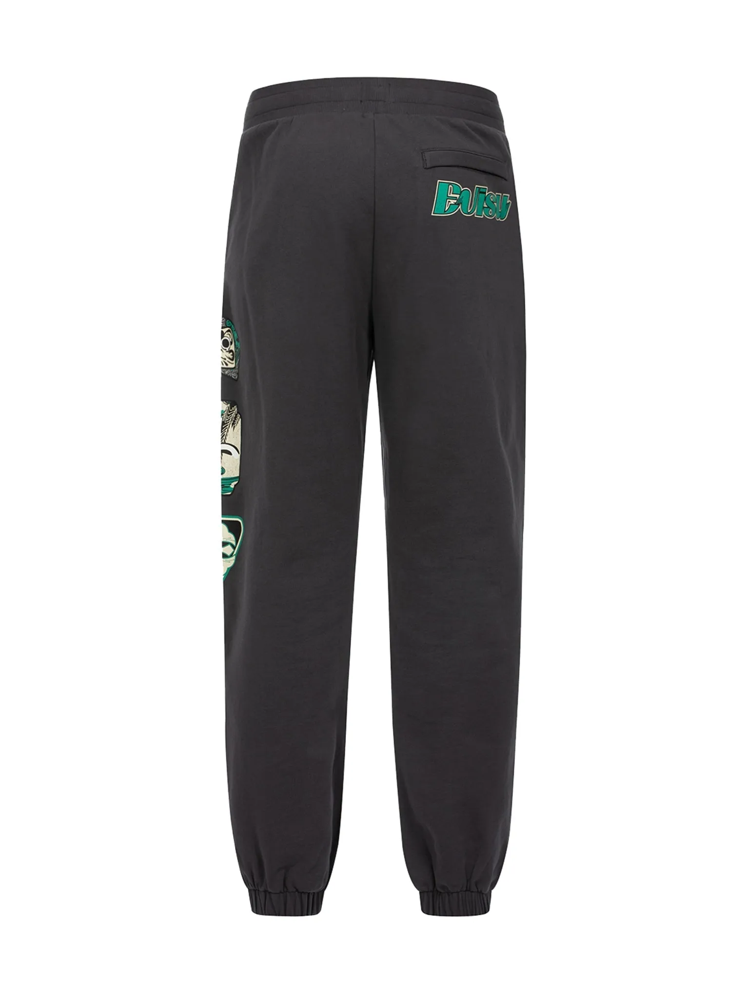 Hanafuda Patches Print Fashion Fit Sweatpants