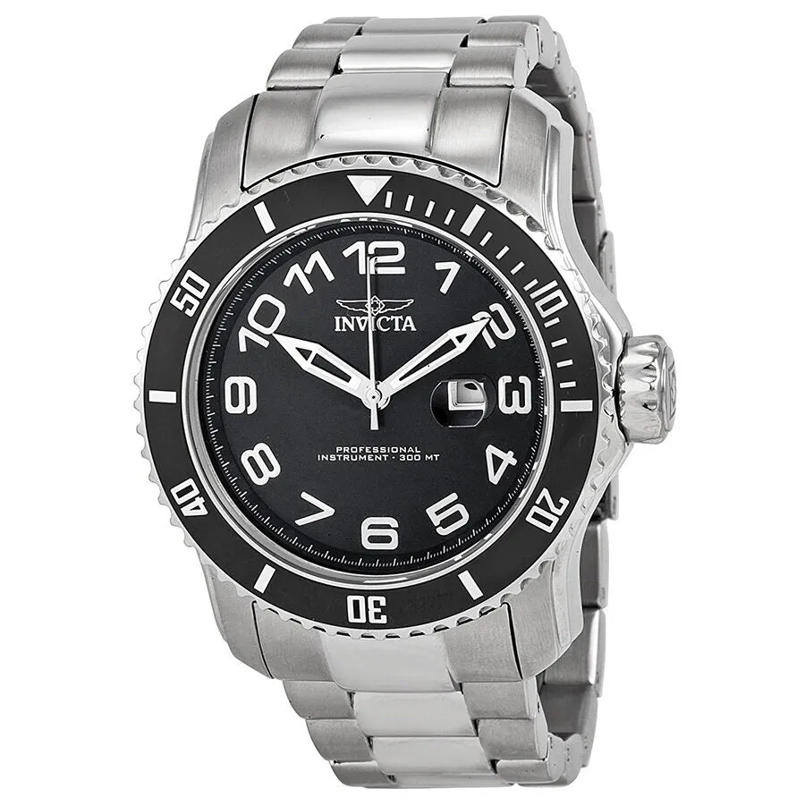 Invicta Pro Diver Black Dial Stainless Steel Men's Watch 15072