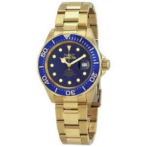 Invicta Pro Diver Blue Dial Gold-tone Stainless Steel Men's Watch 17058