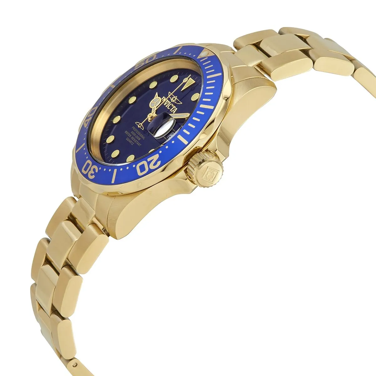 Invicta Pro Diver Blue Dial Gold-tone Stainless Steel Men's Watch 17058