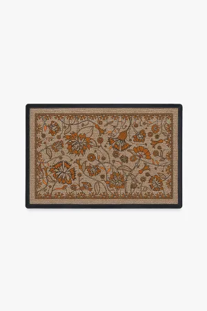 Iris Apfel Spring Has Sprung Burnt Orange Doormat