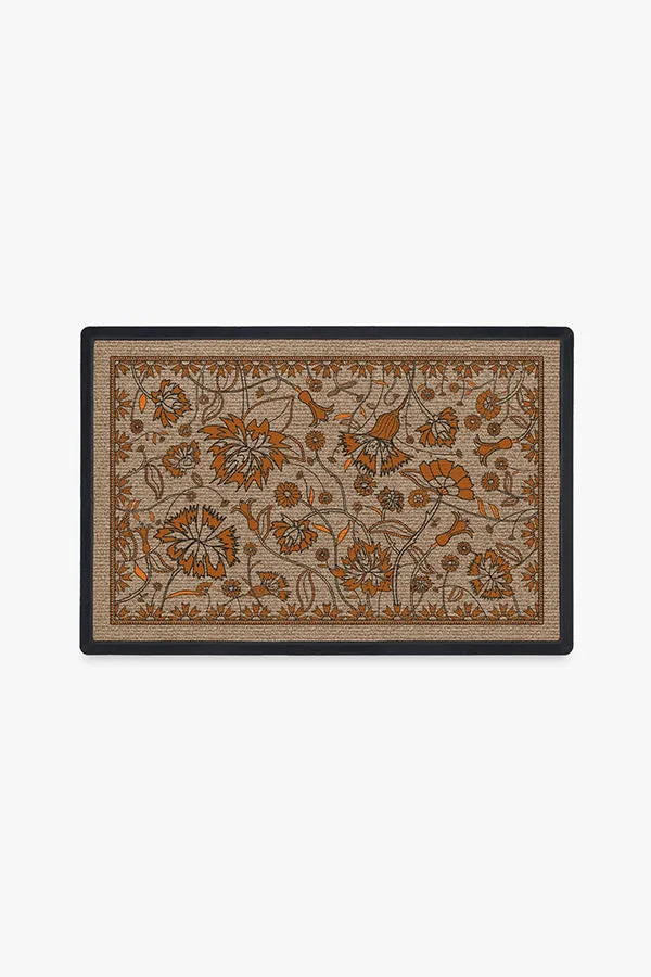 Iris Apfel Spring Has Sprung Burnt Orange Doormat