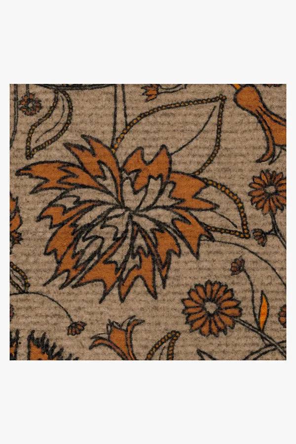 Iris Apfel Spring Has Sprung Burnt Orange Doormat