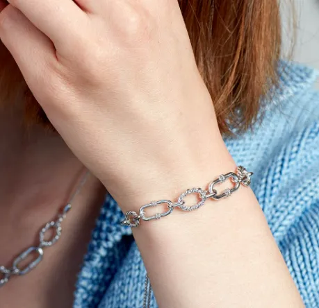 Marina Rope Link Duo Graduated Toggle Bracelet
