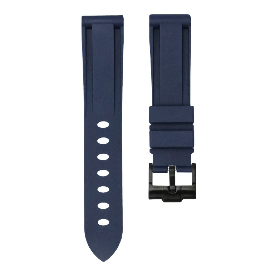 Marine Blue - Rubber Watch Strap For Glashutte Seaq
