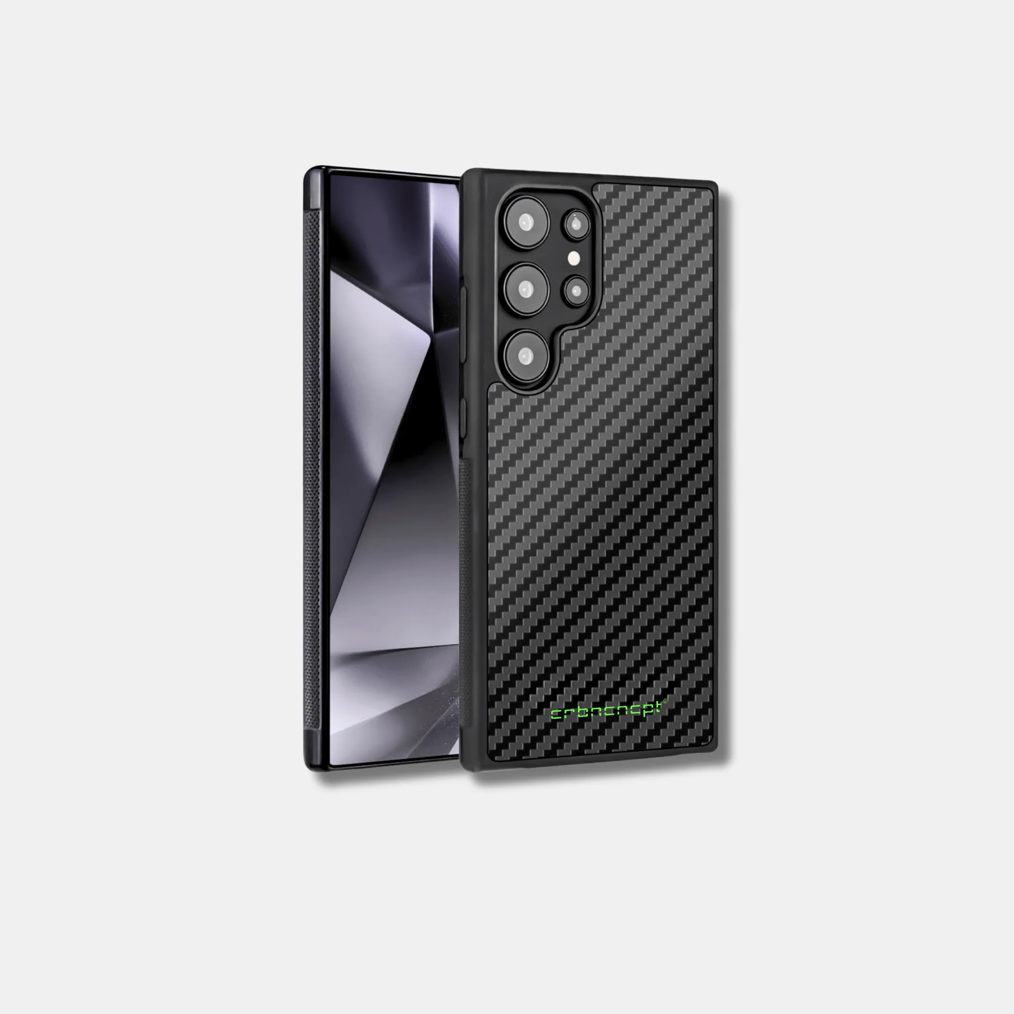 Matt Carbon Fiber Samsung Galaxy S22 bis S24 Case | MagSafe