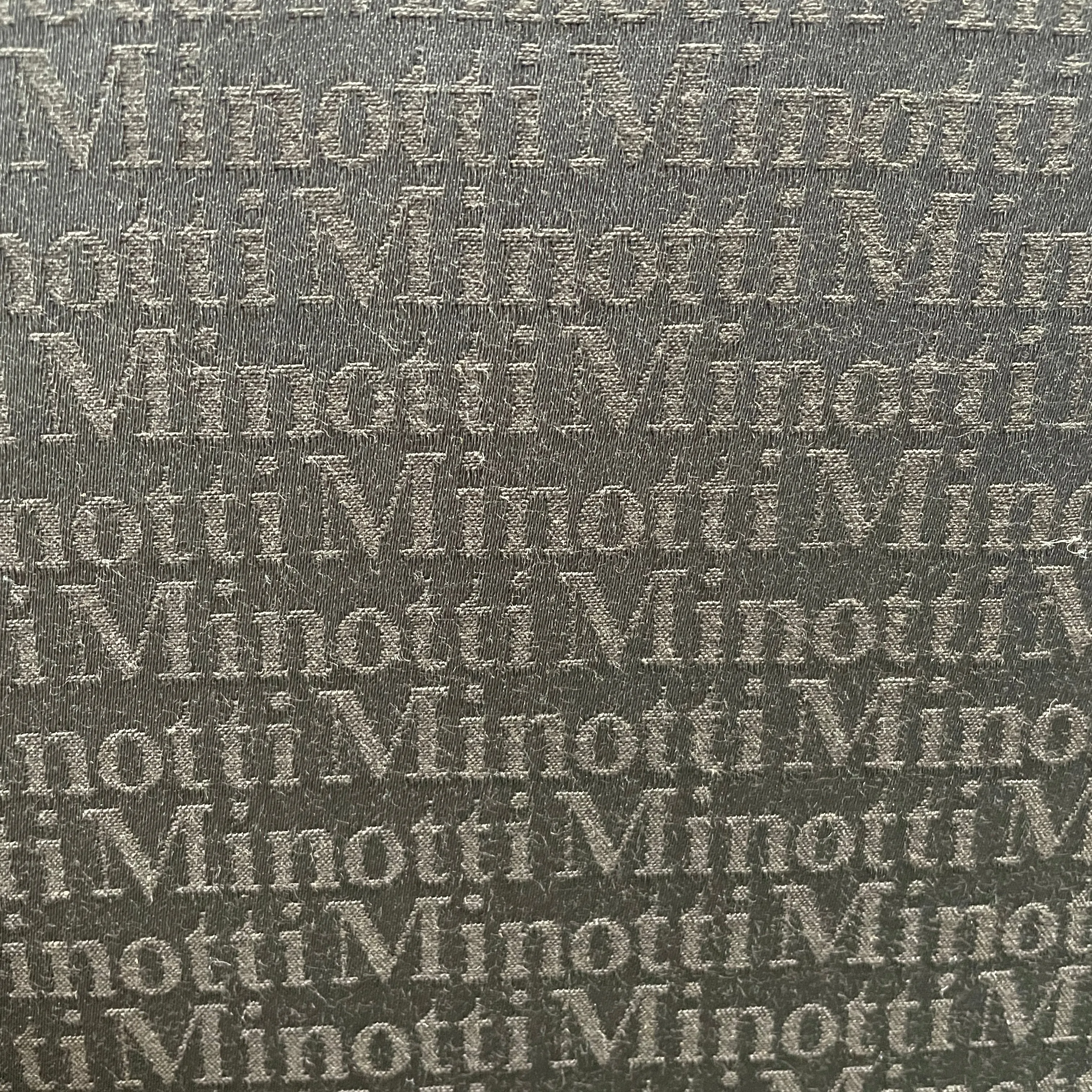 Minotti Martin Brown Leather Swivel Chairs