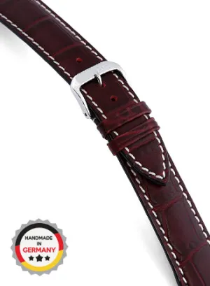 New Orleans - Burgundy - Alligator Grained