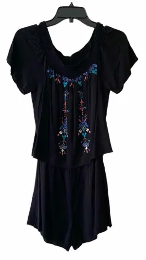 Parker Black Multi Size S Romper