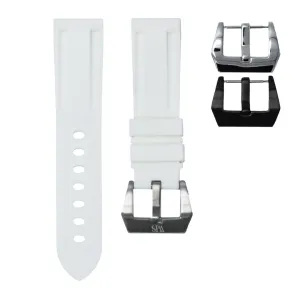 Pearl White - Rubber Watch Strap For Tudor Grantour