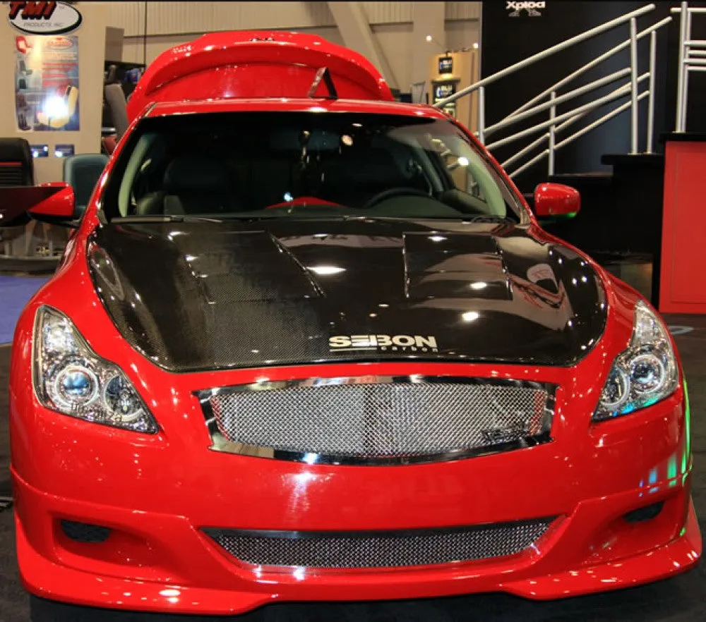 SEIBON Carbon Fiber Hood Infiniti G37 (08-13) Q60 Q40 (07-15) OEM Style or Vented