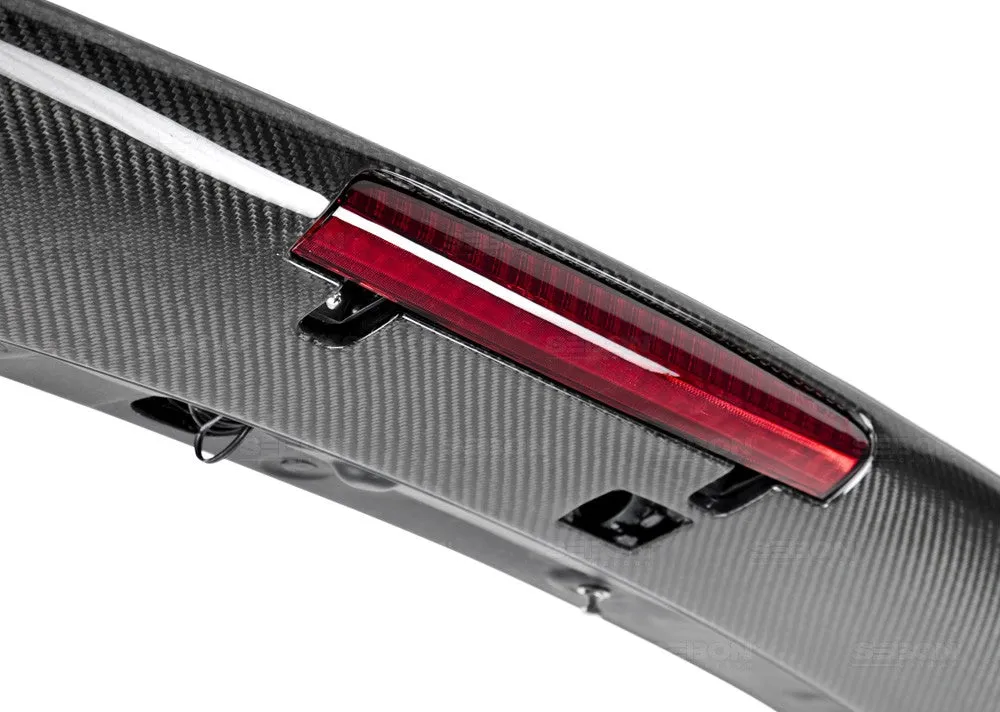 SEIBON Carbon Fiber Rear Spoiler Subaru WRX / WRX STi Hatchback/Sedan (08-14) STI Style