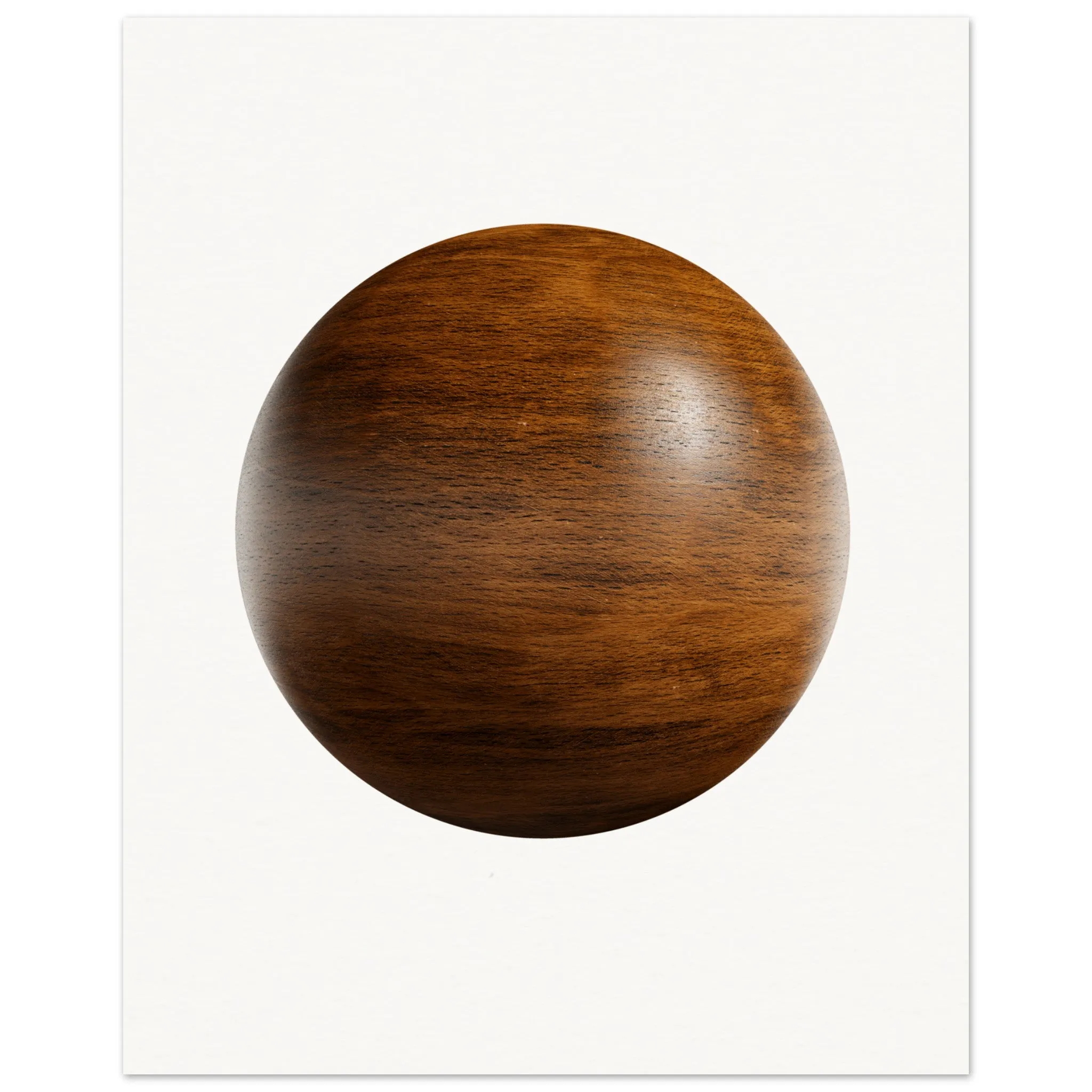 Solid Wood Texture Decorative Sphere
