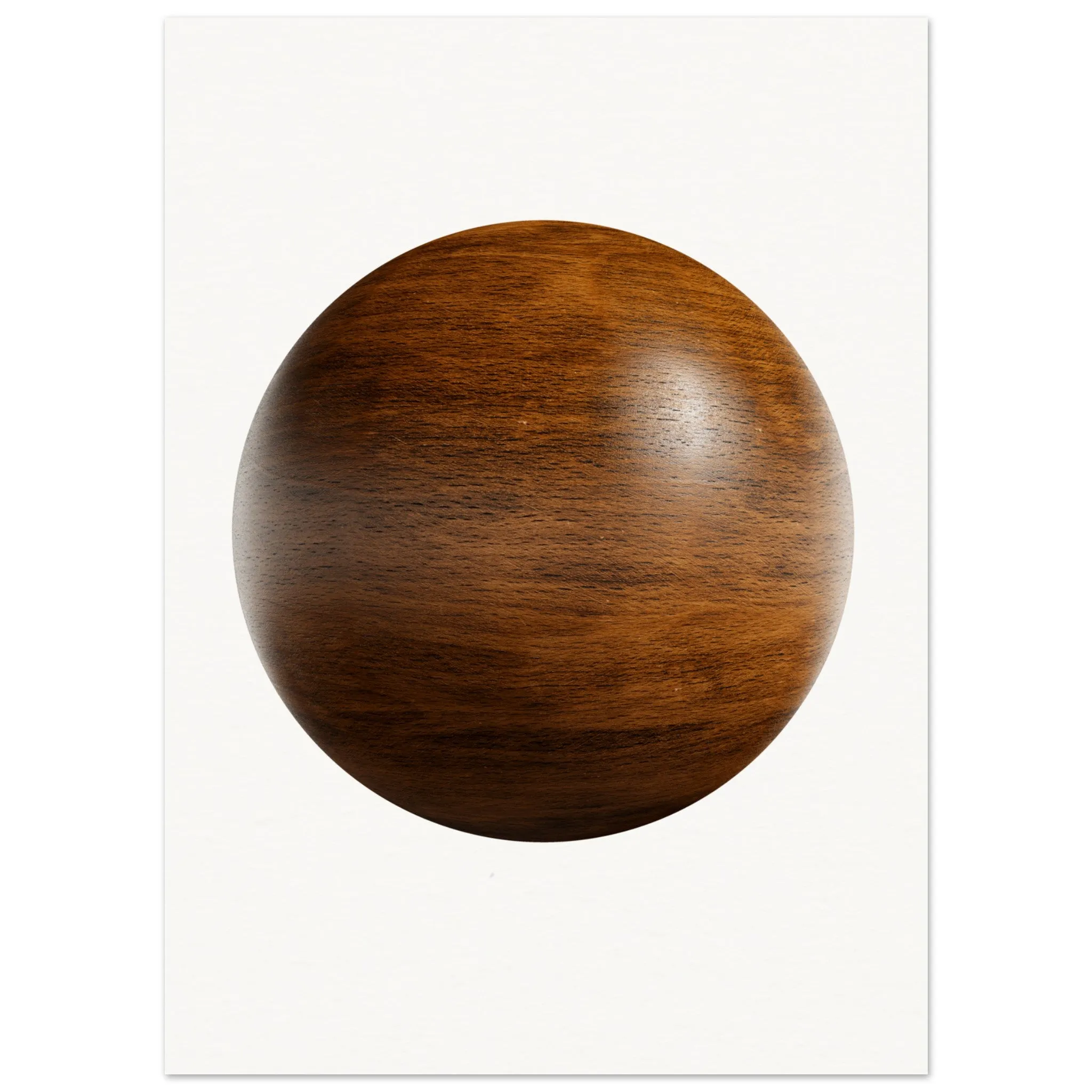 Solid Wood Texture Decorative Sphere