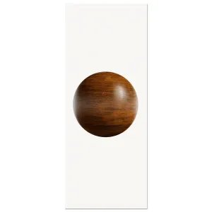 Solid Wood Texture Decorative Sphere