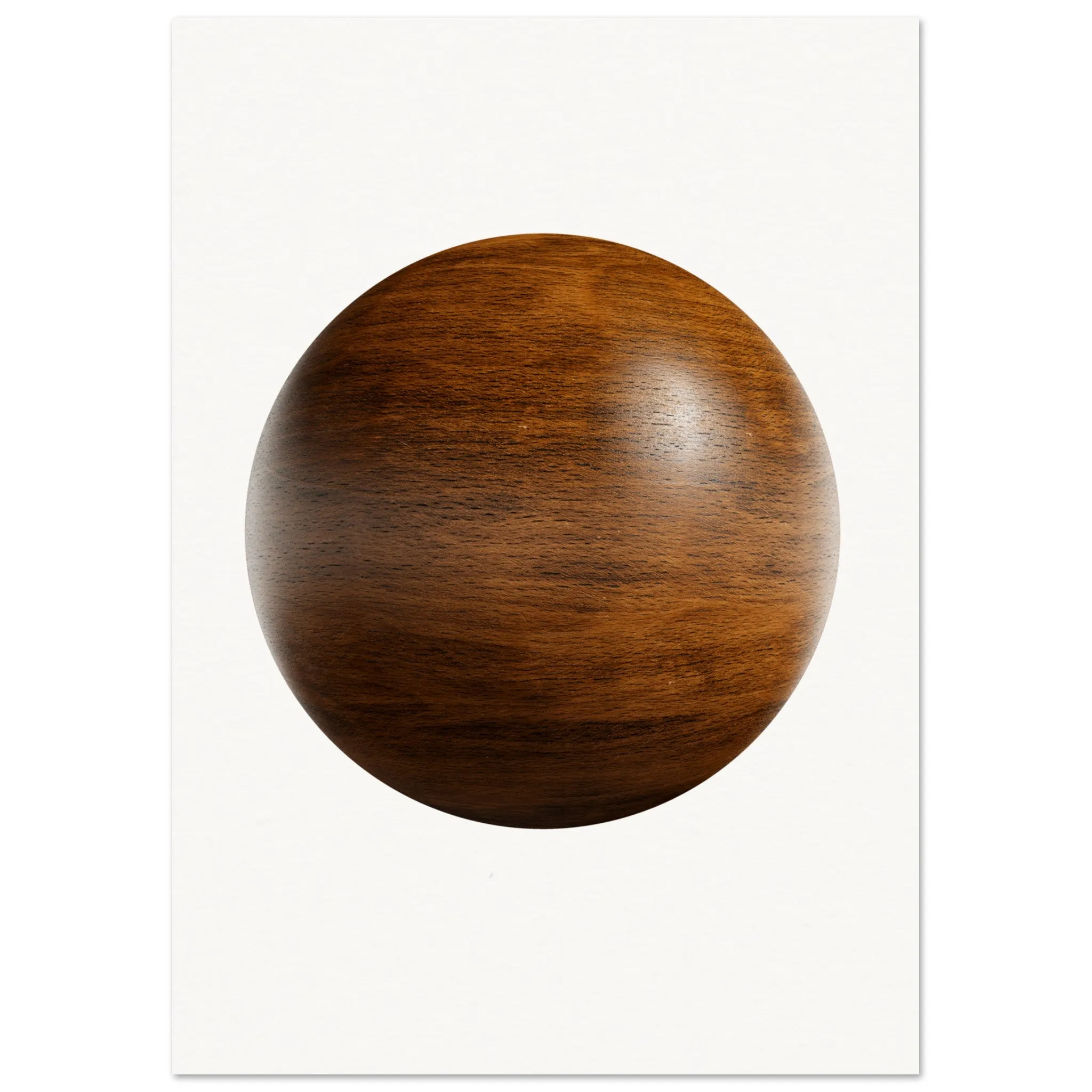 Solid Wood Texture Decorative Sphere