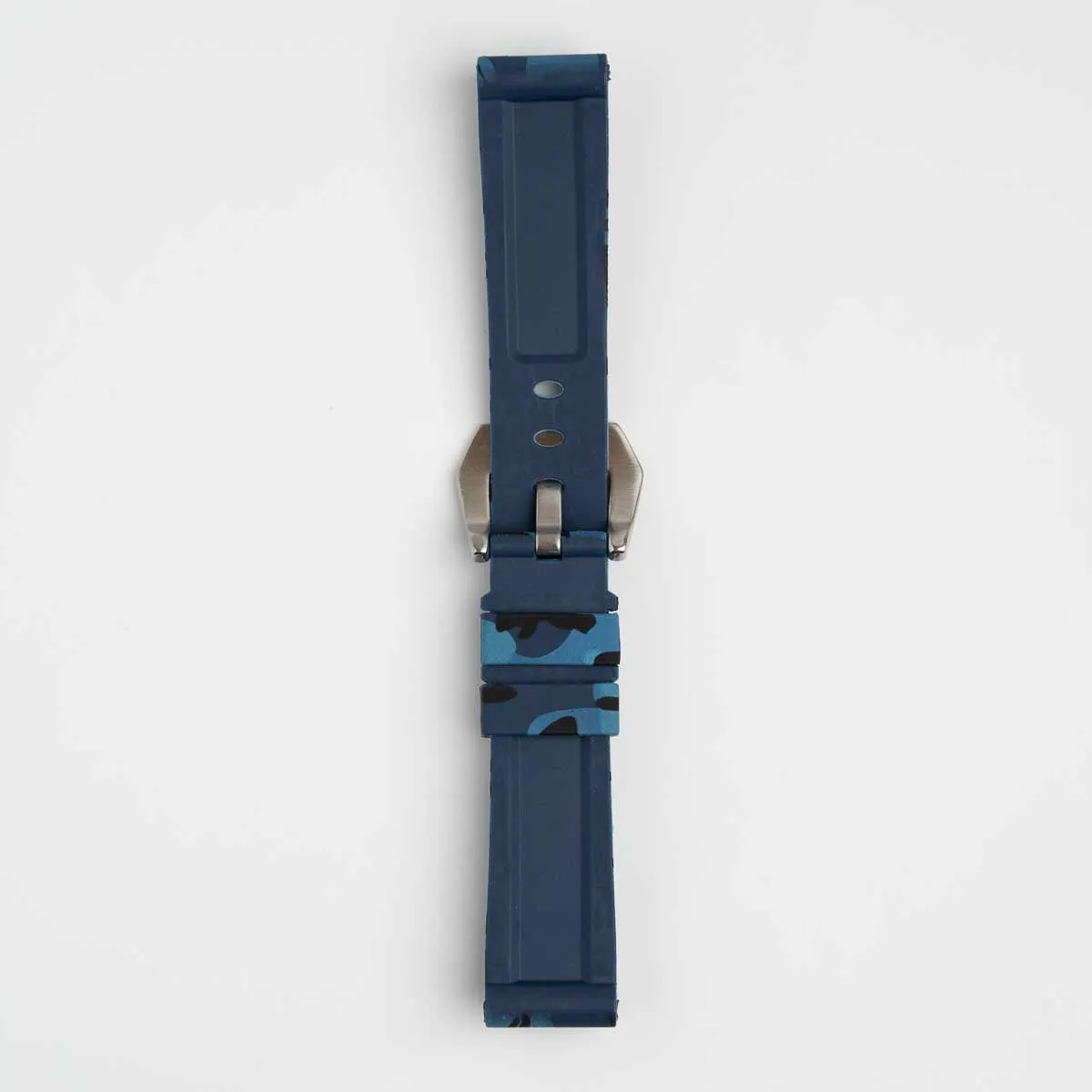 Submerge Camo Silicone Blue Watch Strap
