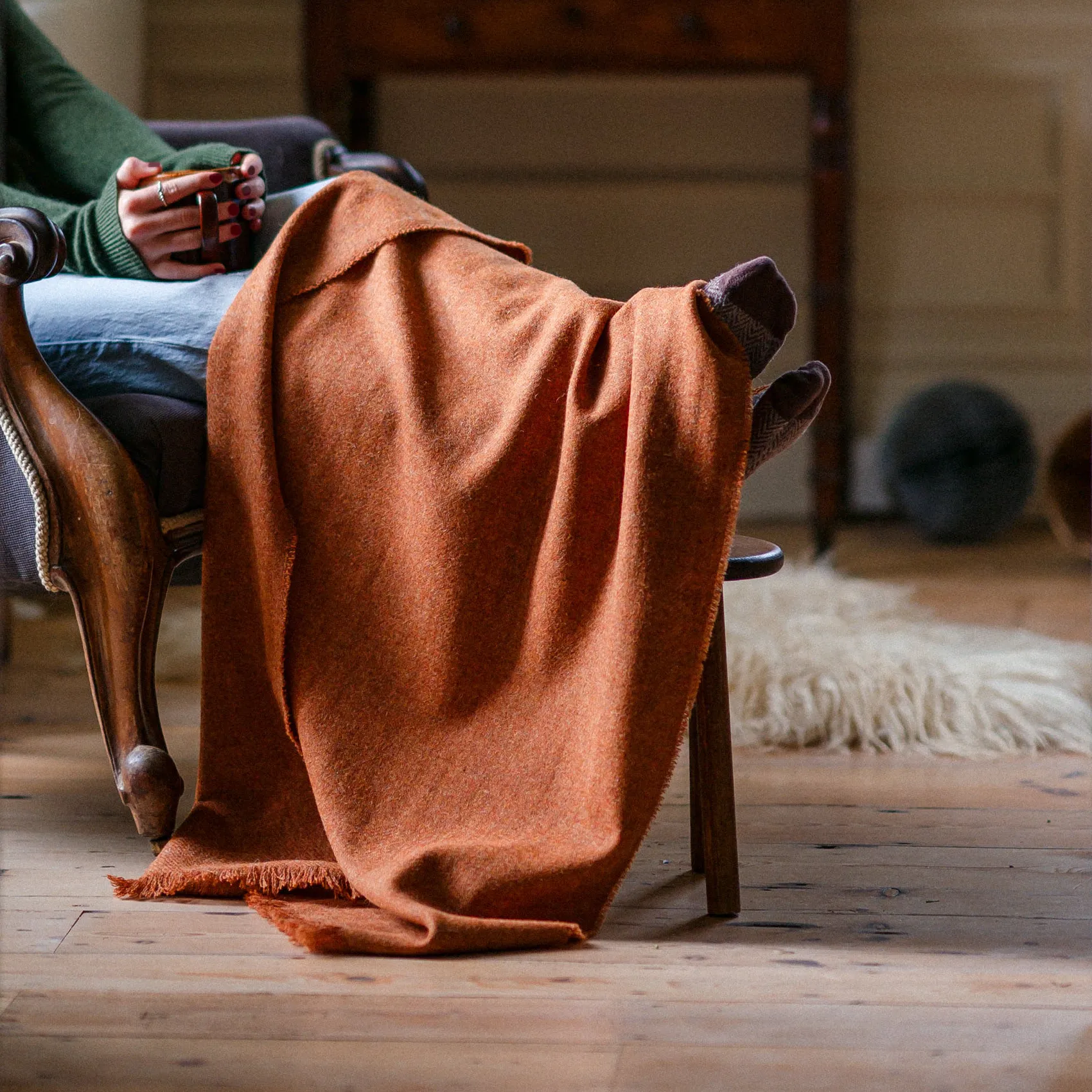 Terracotta Lap Blanket