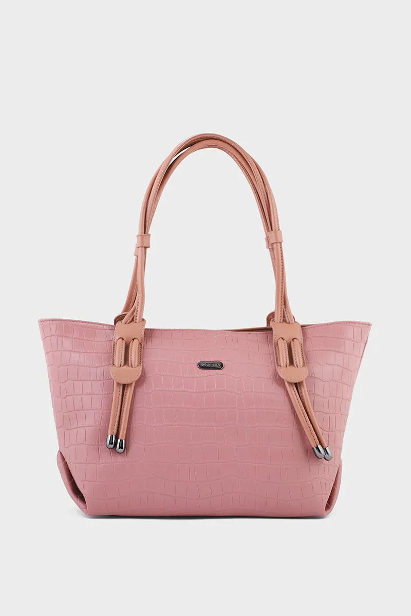 Tote Hand Bags BS2027-Tea Pink
