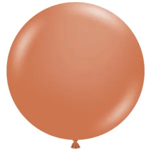 Vibrant 24" Tuftex Burnt Orange Latex Balloons (25/Pk)