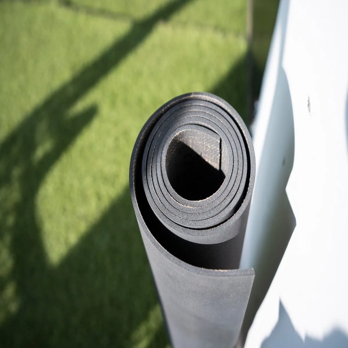 Vikrama - The Black Rubber Jute  Yoga Mat